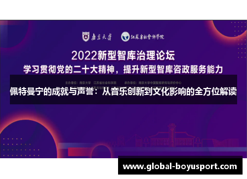 佩特曼宁的成就与声誉：从音乐创新到文化影响的全方位解读